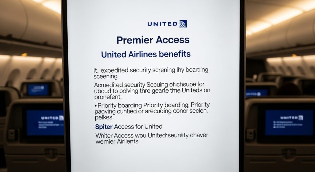 What does premier Access on United Airlines mean?