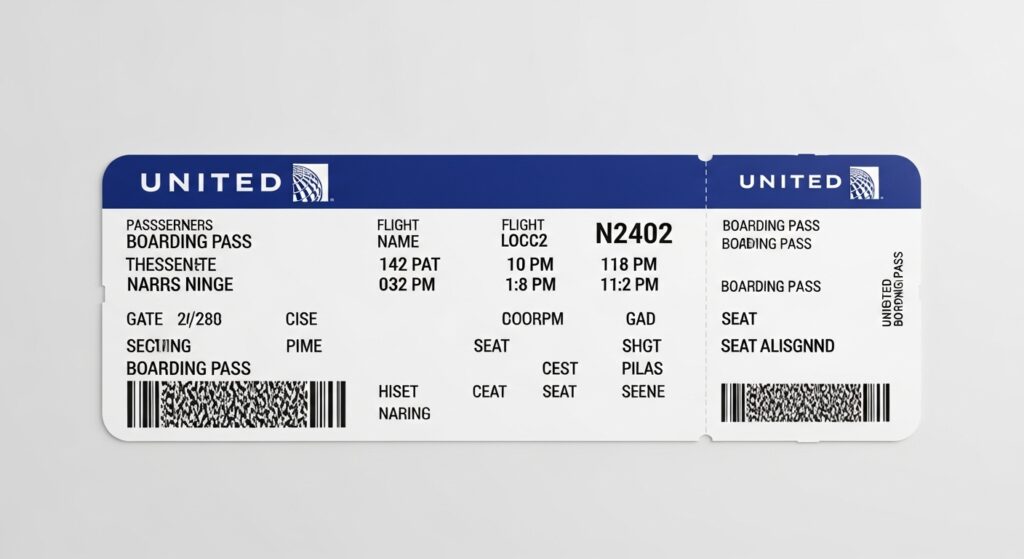 How to get boarding pass for United Airlines?
