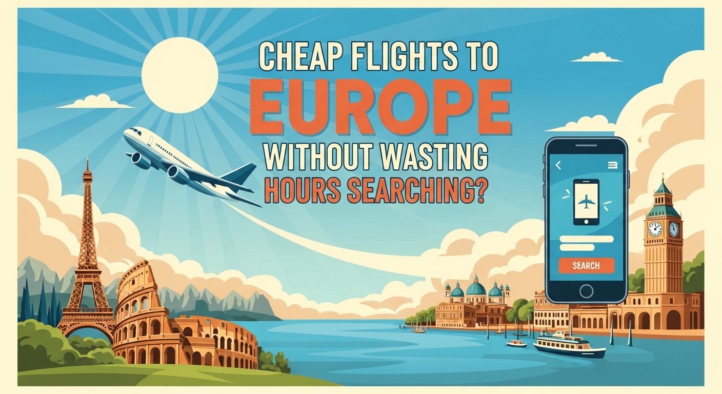 How to Find Cheap Flights to Europe Without Wasting Hours Searching