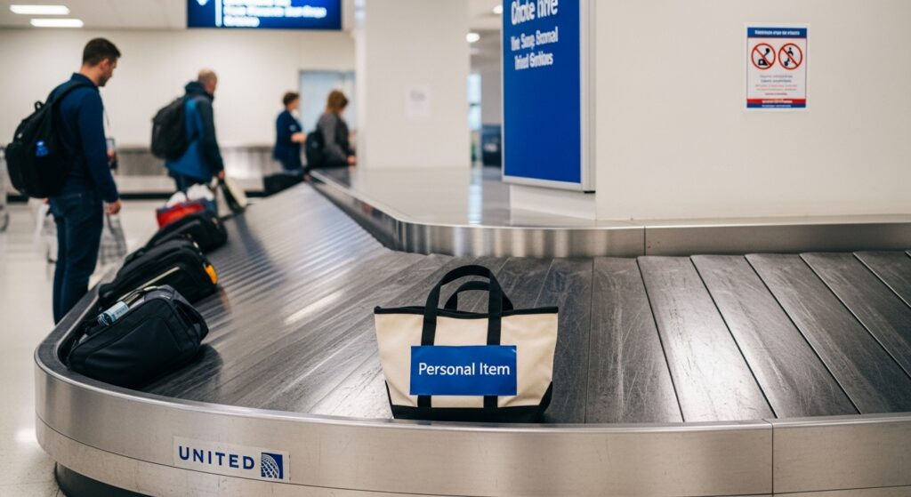 What is a Personal item on United Airlines?
