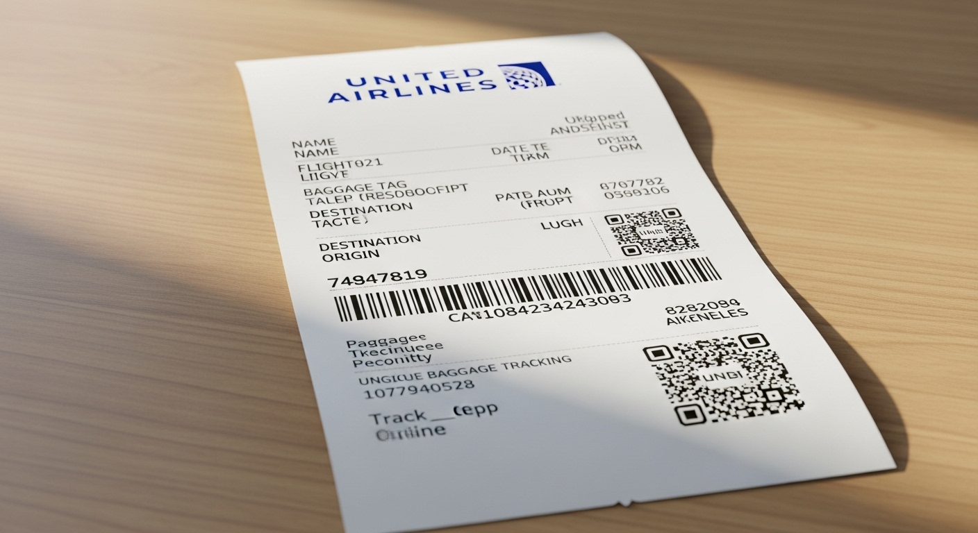 How to get Baggage Receipt from United Airlines?